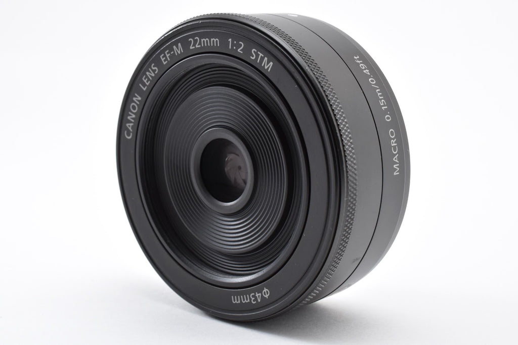 ★美品★ キヤノン CANON EF-M 22MM F2 STM ブラック 交換レンズ ★ #9286