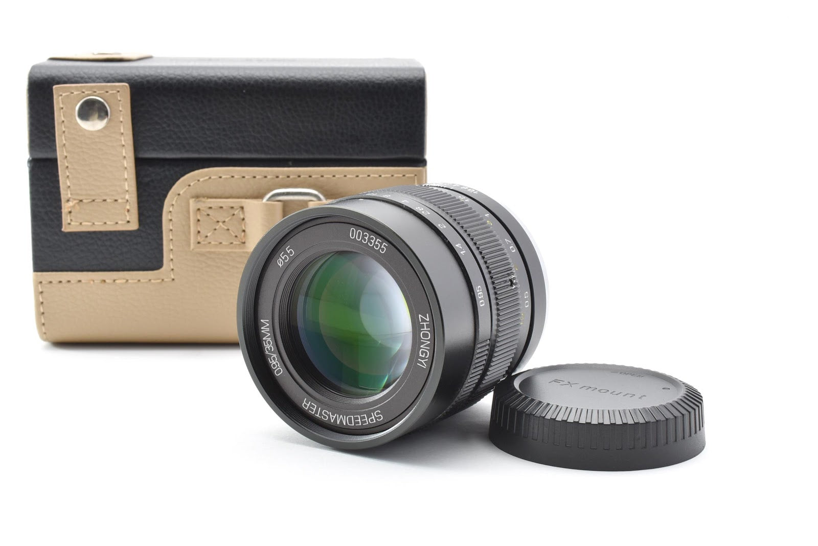 ★美品★ 中一光学 SPEEDMASTER 35MM F0.95 II (フジフイルムX用) ケース付き 交換レンズ ★ #9037