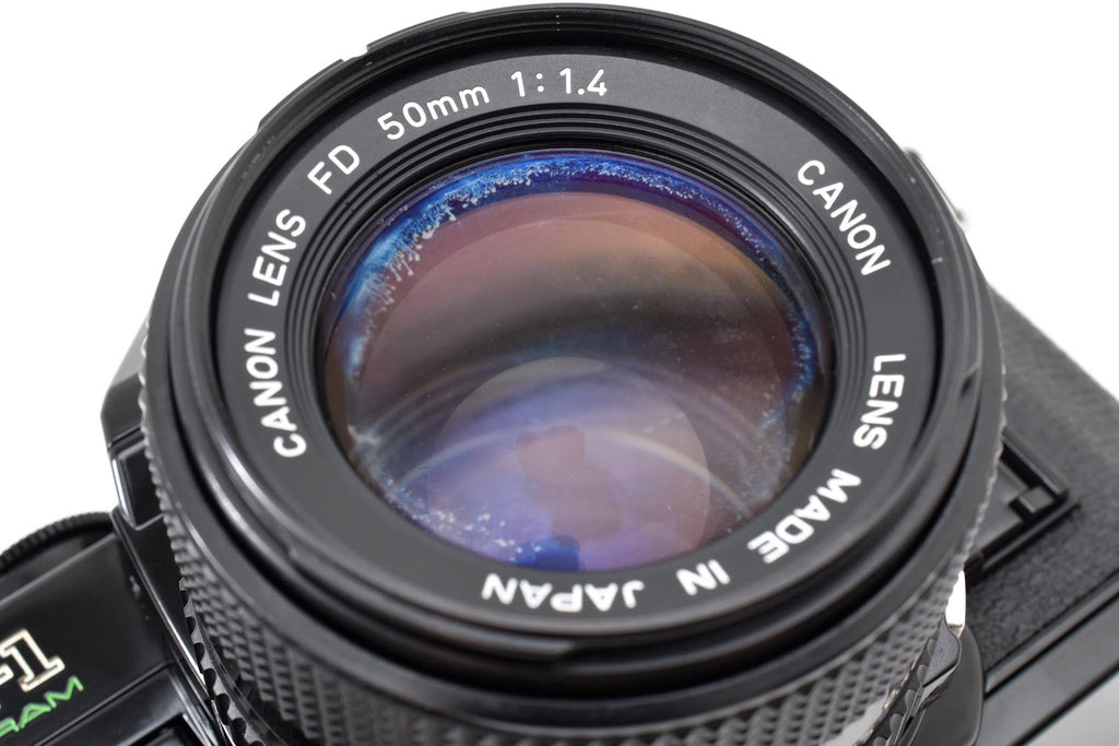 ★良品★ CANON CANON AE-1 PROGRAM ボディ NEW FD 50mm F1.4 ブラック シャッター鳴きなし★ #8951