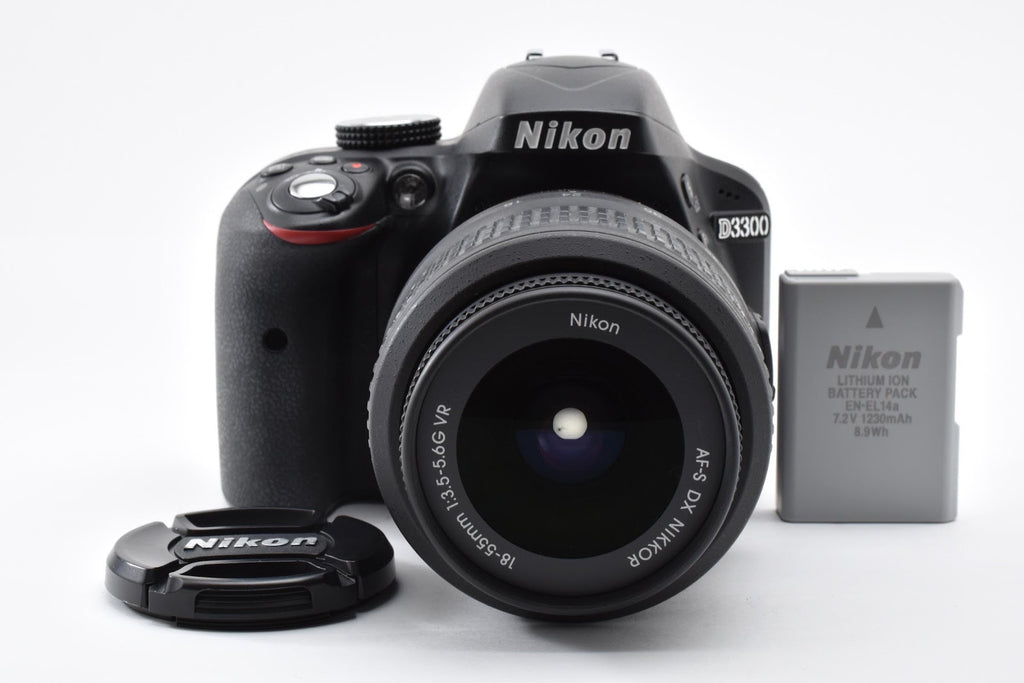 ★美品★ ニコン Nikon ショット数1,182回 D3300 ボディ AF-S NIKKOR 18-55MM レンズセット デジタル一眼レフ ★ #9274