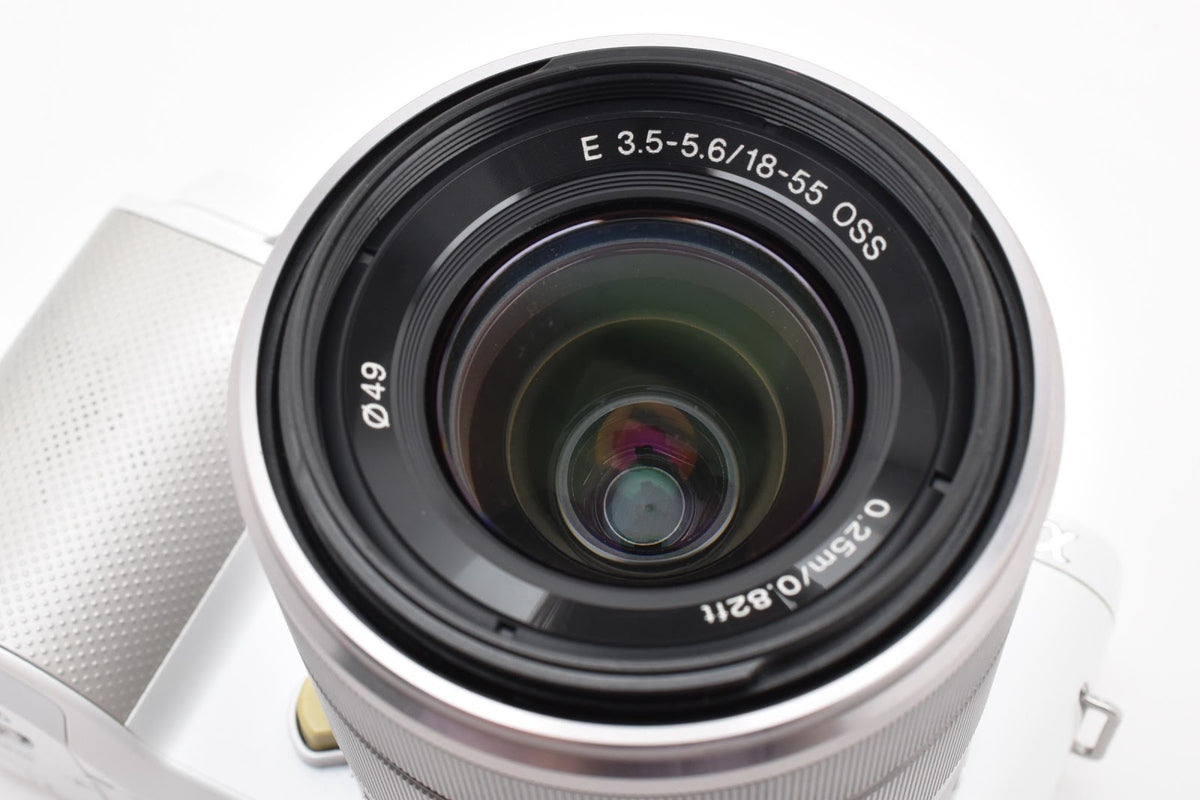 ★良品★ ソニー SONY ショット数22,778回 NEX-F3 18-55MM レンズセット デジタルカメラ ホワイト ★ #9241