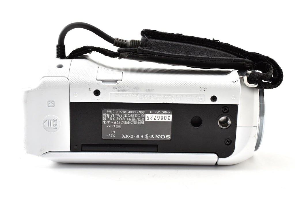 ★美品★ ソニー SONY HDR-CX470 W ホワイト デジタルビデオカメラ ハンディカム 動作OK ★ #9326