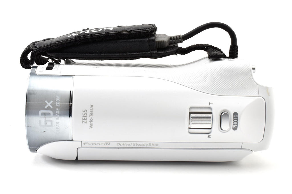 ★美品★ ソニー SONY HDR-CX470 W ホワイト デジタルビデオカメラ ハンディカム 動作OK ★ #9326