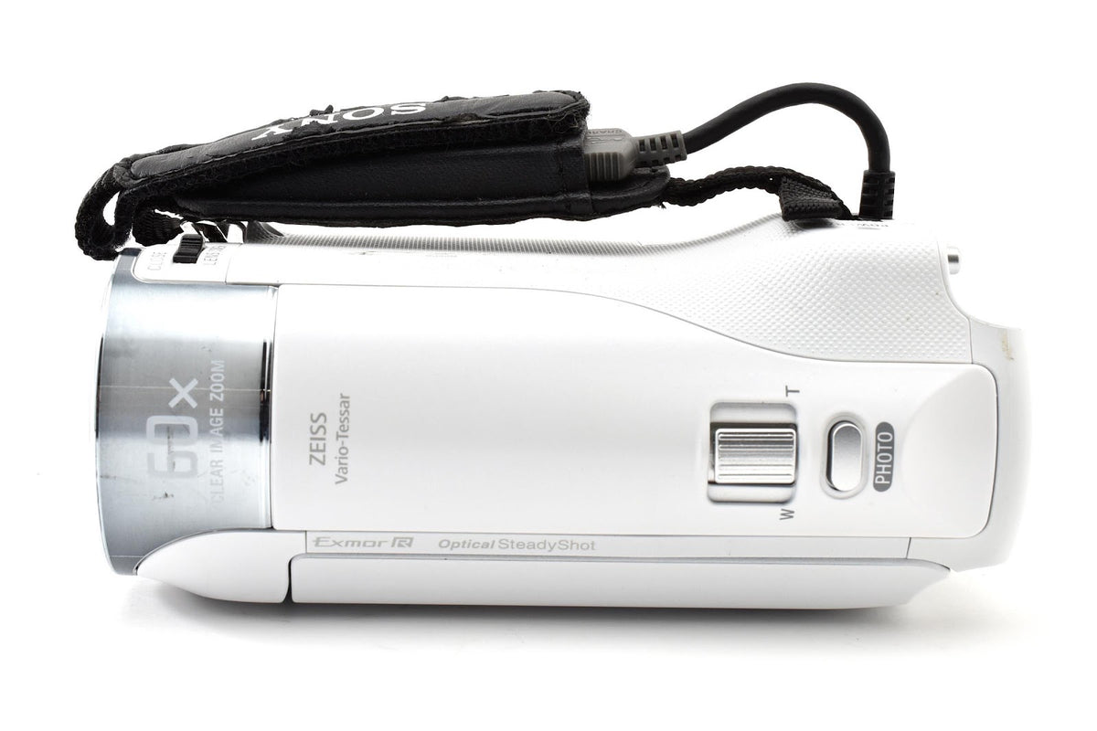 ★美品★ ソニー SONY HDR-CX470 W ホワイト デジタルビデオカメラ ハンディカム 動作OK ★ #9326