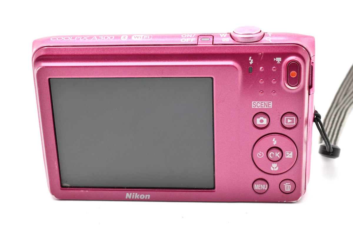 ★訳あり品大特価★ ニコン Nikon COOLPIX A300 ピンク コンデジ 十字キー誤作動 実用的 ★ #9335