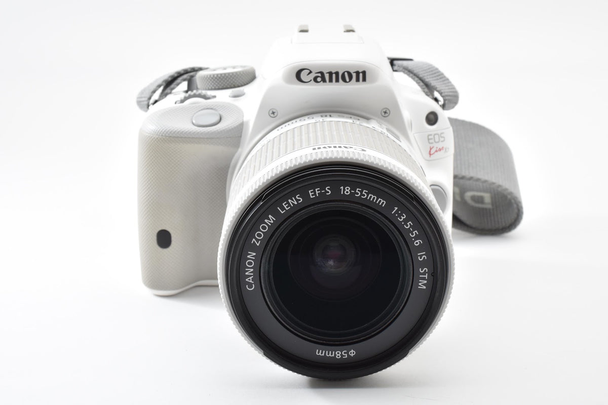 ★美品★ キヤノン CANON ショット数5390回 EOS KISS X7 18-55MM レンズセット ホワイト デジタル一眼レフ ★ #9194