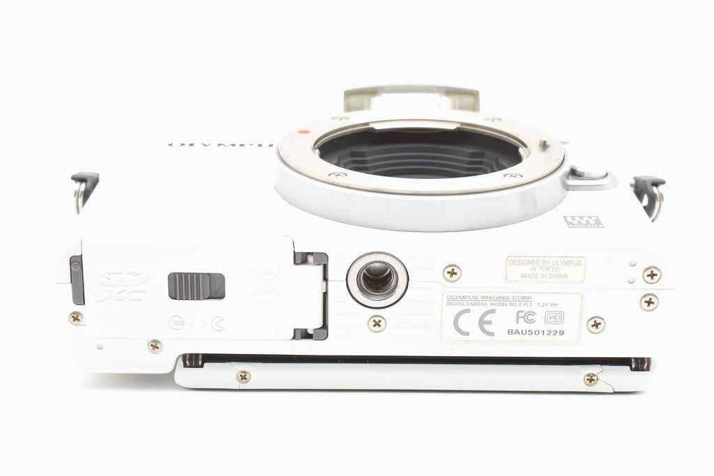 ★美品 ショット数5545回★ オリンパス Olympus E-PL3 ミラーレス一眼 ホワイト フラッシュ付 ★ #8660
