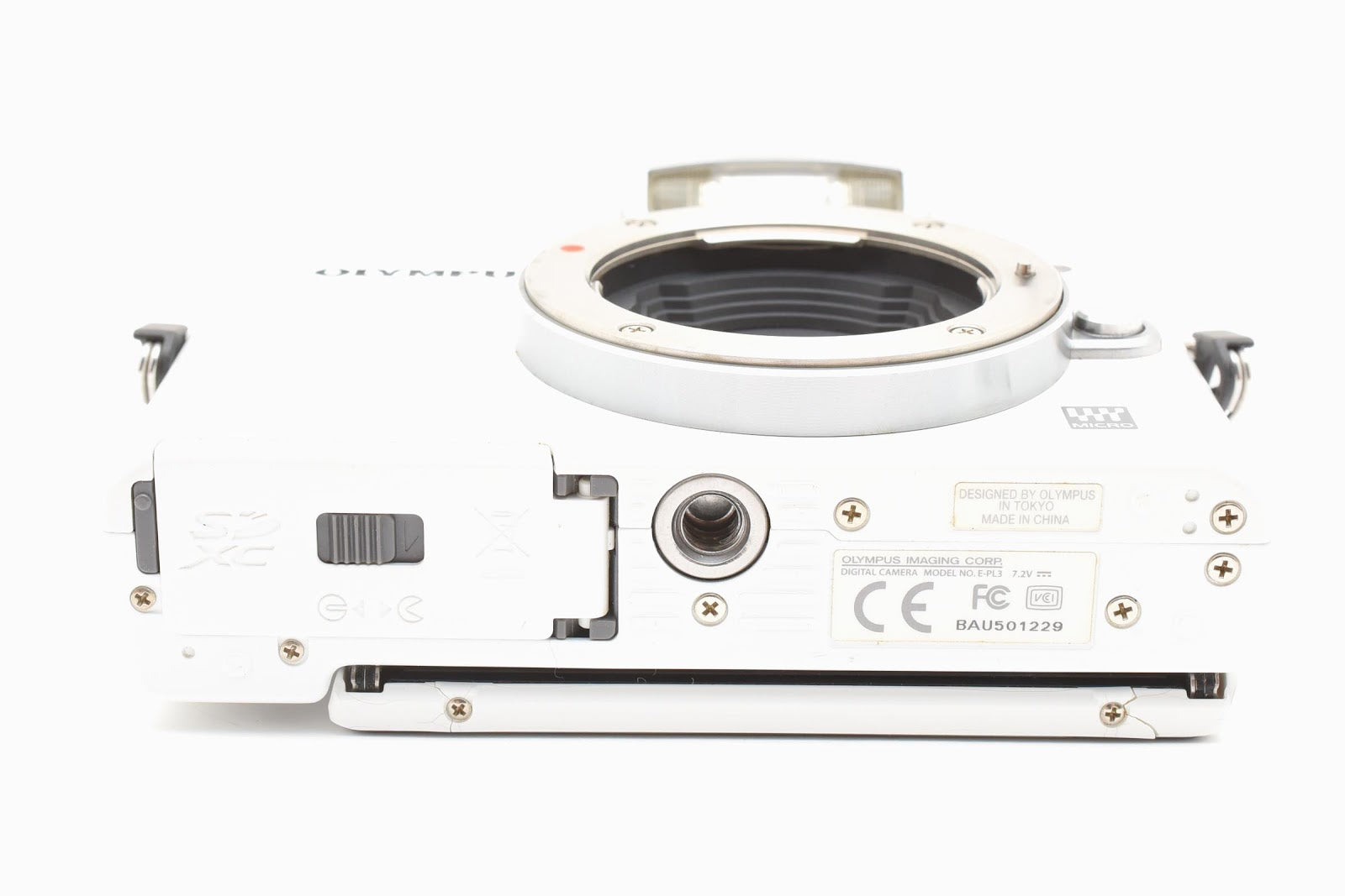 ★美品 ショット数5545回★ オリンパス Olympus E-PL3 ミラーレス一眼 ホワイト フラッシュ付 ★ #8660