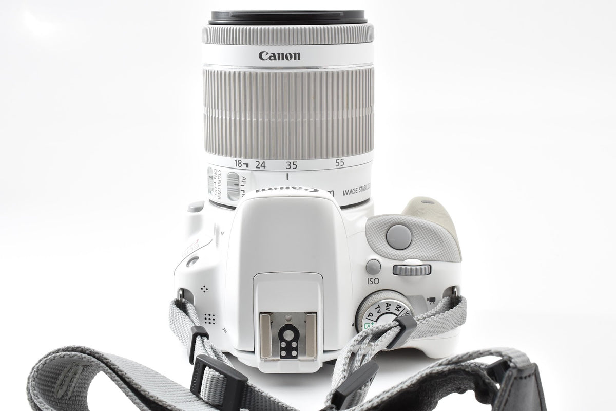 ★美品★ キヤノン CANON ショット数5390回 EOS KISS X7 18-55MM レンズセット ホワイト デジタル一眼レフ ★ #9194