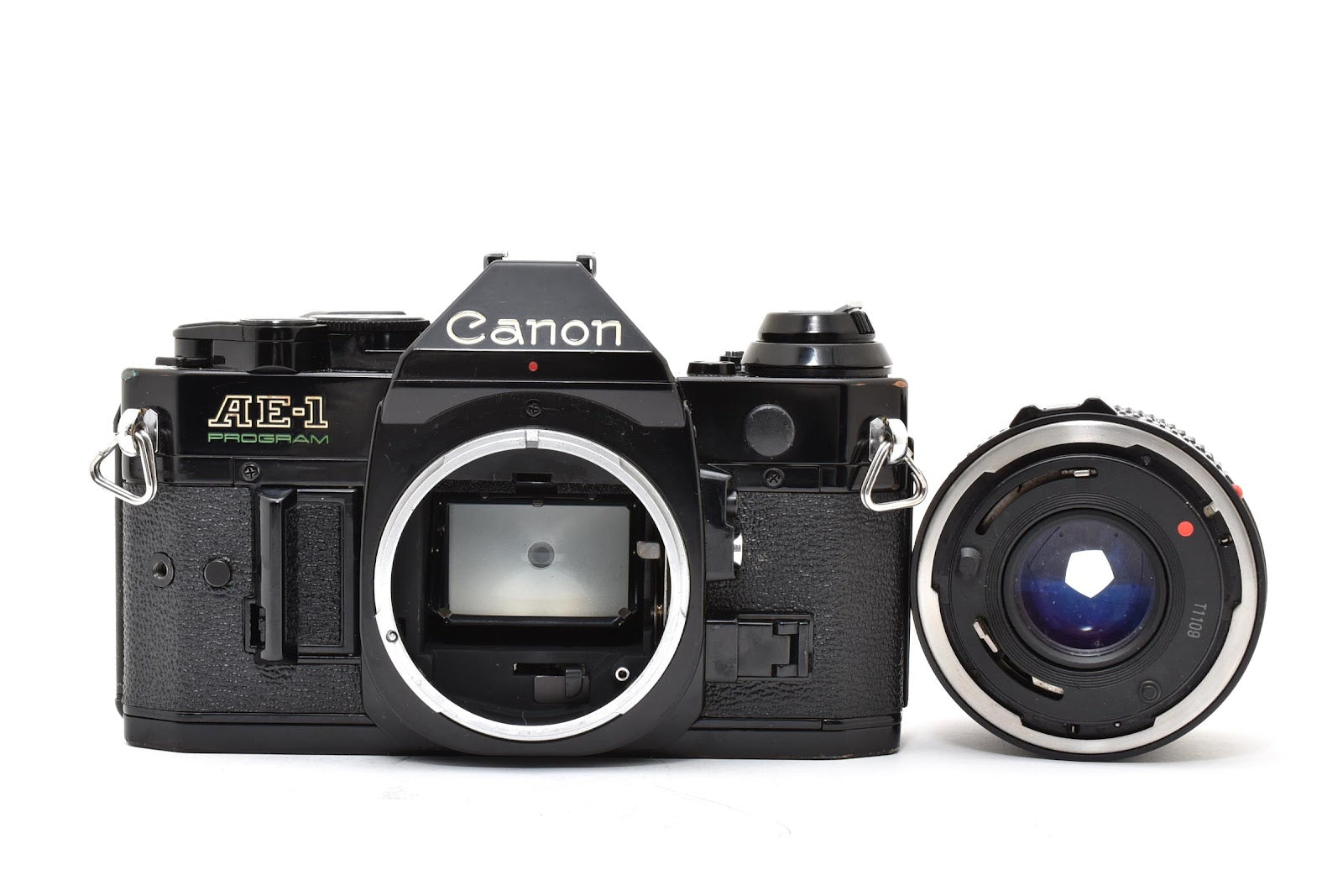 ★良品シャッター鳴きなし★ キヤノン CANON AE-1P ボディ ブラック  /NEW FD 50MM F1.8 一眼レフフィルムカメラ ★ #8301