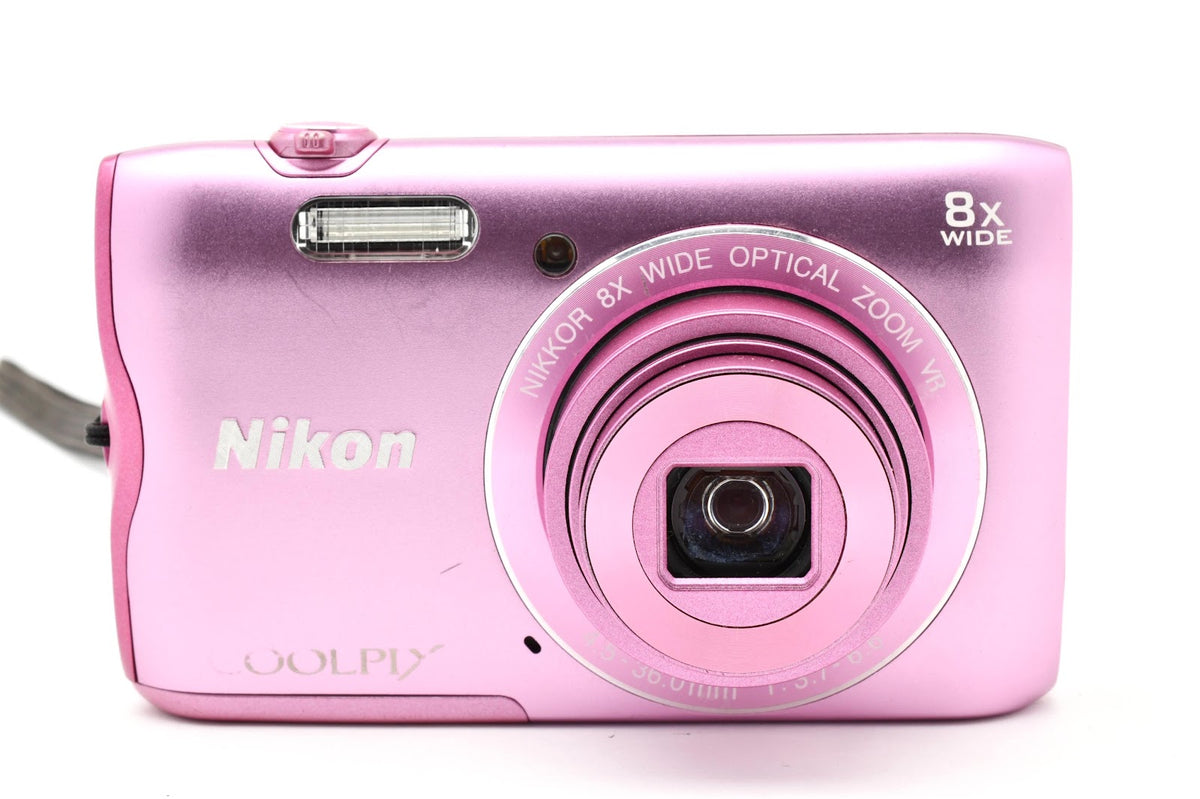 ★訳あり品大特価★ ニコン Nikon COOLPIX A300 ピンク コンデジ 十字キー誤作動 実用的 ★ #9335