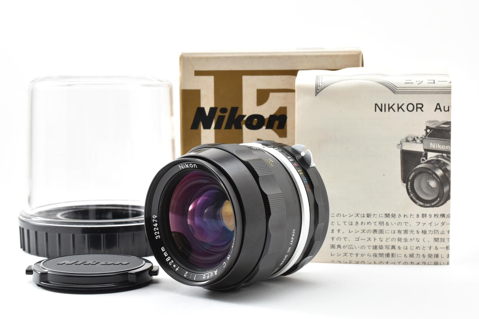 ★美品★ ニコン Nikon NIKKOR-N C 28MM F2 非AI 広角単焦点レンズ ★ #8797