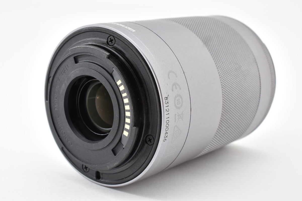 ★ジャンク★ キヤノン CANON EF-M 55-200MM F4.5-6.3 IS STM シルバー 望遠ズームレンズ ★ #9110