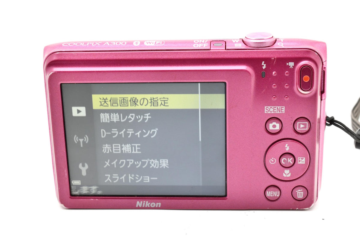 ★訳あり品大特価★ ニコン Nikon COOLPIX A300 ピンク コンデジ 十字キー誤作動 実用的 ★ #9335