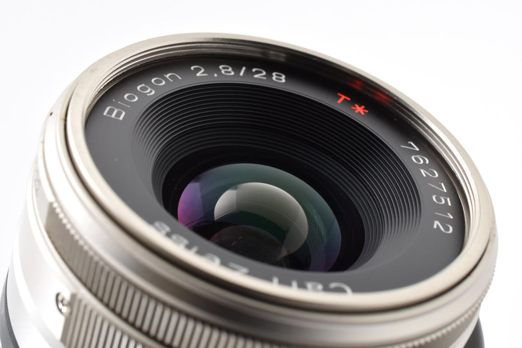 ★ コンタックス CONTAX BIOGON T* G 28MM F2.8 クローム 広角レンズ 外観美品 ★ #9304