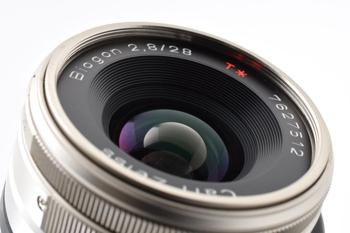★ コンタックス CONTAX BIOGON T* G 28MM F2.8 クローム 広角レンズ 外観美品 ★ #9304