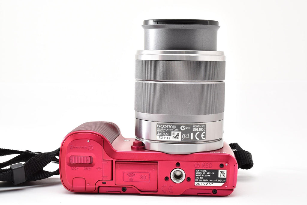 ★美品ショット数4,921回★ ソニー SONY NEX-F3 ピンク  18-55mm レンズキット ミラーレス一眼 動作良好 ★ #9355