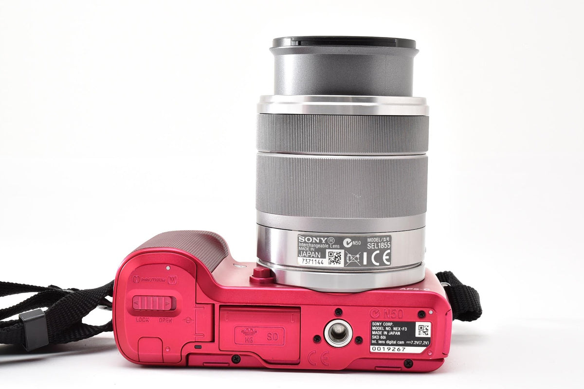 ★美品ショット数4,921回★ ソニー SONY NEX-F3 ピンク  18-55mm レンズキット ミラーレス一眼 動作良好 ★ #9355