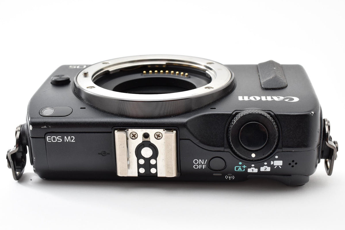 ★現状品★ キヤノン CANON EOS M2 ボディ ブラック 小スレ・傷あり 十字キー上・setボタン反応なし ミラーレス ★ #9123