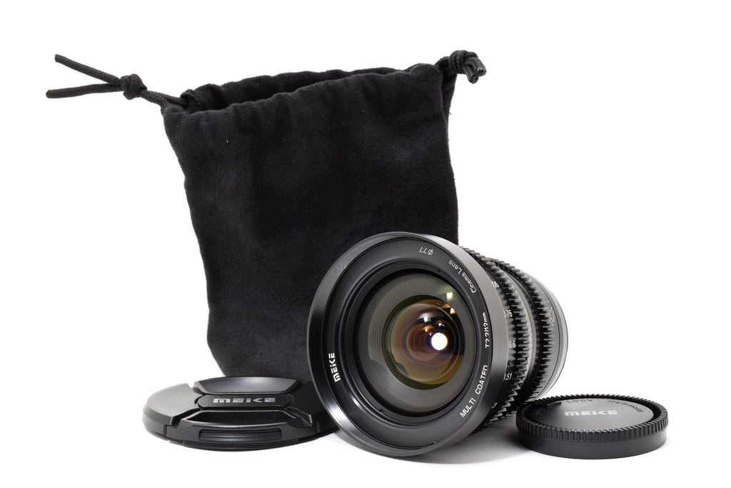 ★美品★ メイケ Meike MK-12MM T2.2 (マイクロフォーサーズ用) 純正ケース付き 交換レンズ 美品 ★ #8712