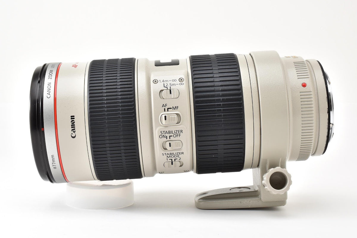 ★良品★ キヤノン CANON EF 70-200MM F2.8L IS USM 望遠ズームレンズ フード ケース付き ★ #9336