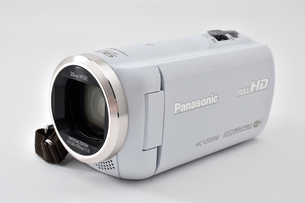 ★美品★ パナソニック Panasonic HC-V550M-W ビデオカメラ ホワイト 動作確認済 ★ #9124