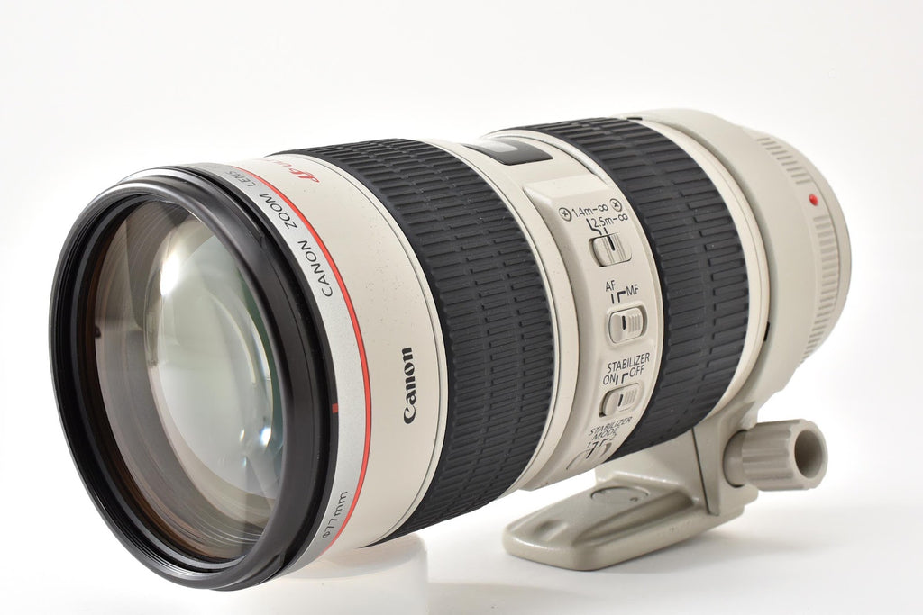 ★良品★ キヤノン CANON EF 70-200MM F2.8L IS USM 望遠ズームレンズ フード ケース付き ★ #9336