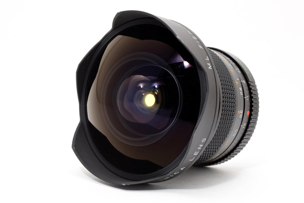 ★希少美品★ ヤシカ YASHICA ML RFISH-EYE 15MM F2.8 広角フィッシュアイレンズ 光学クリア 動作良好 ★ #8707