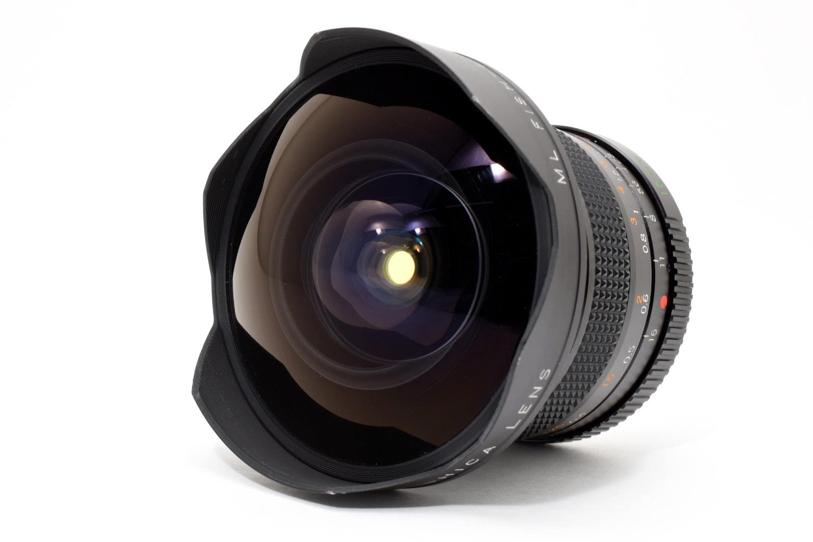 ★希少美品★ ヤシカ YASHICA ML RFISH-EYE 15MM F2.8 広角フィッシュアイレンズ 光学クリア 動作良好 ★ #8707