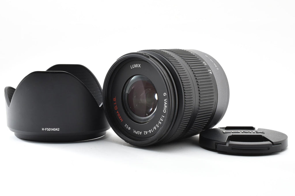 ★良品★ パナソニック Panasonic LUMIX G VARIO 14-42MM F3.5-5.6 ASPH./MEGA O.I.S. (H-FS014042) ★ #9049