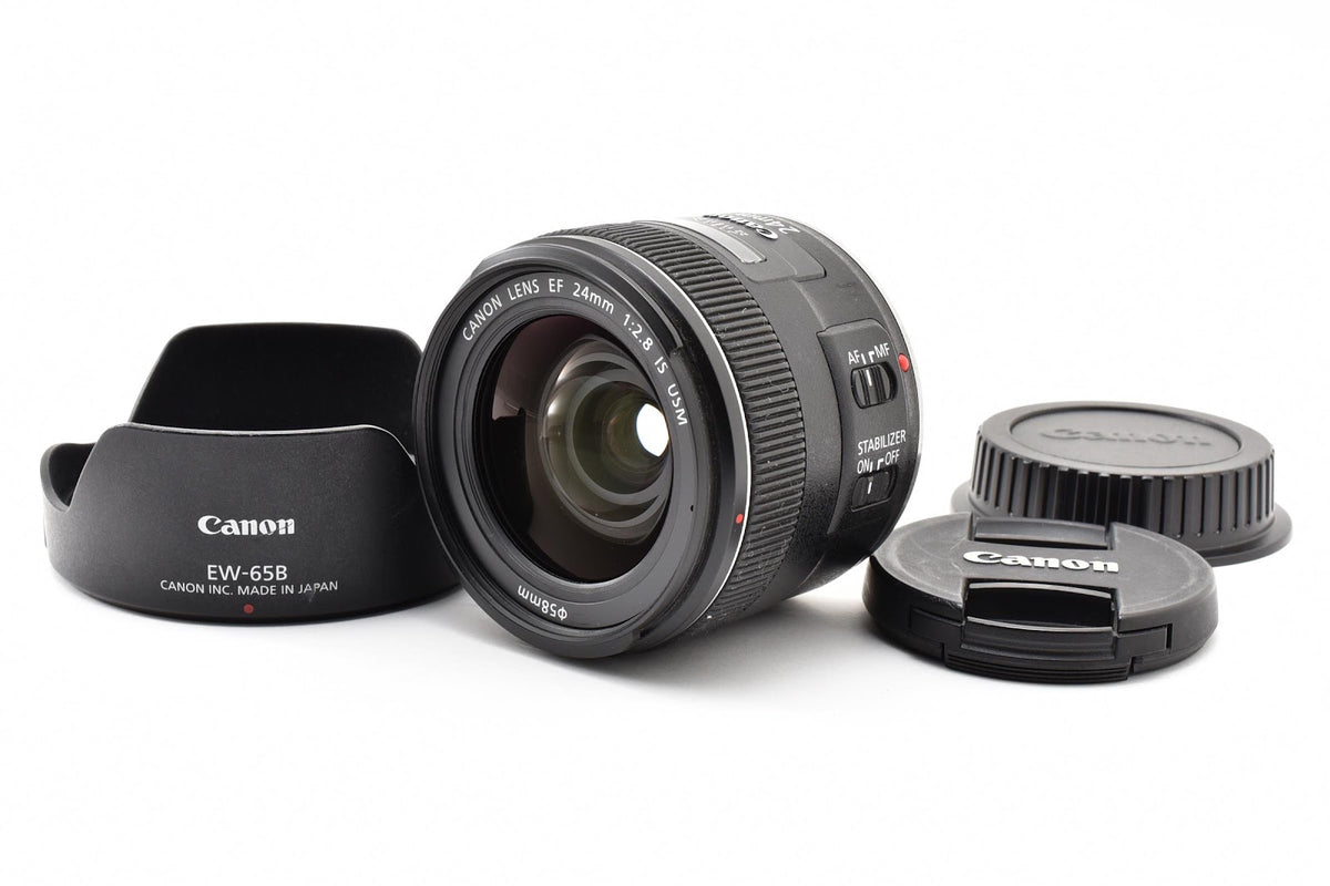 ★美品★ キャノン CANON EF24MM F2.8 IS USM 単焦点レンズ ★ #9440