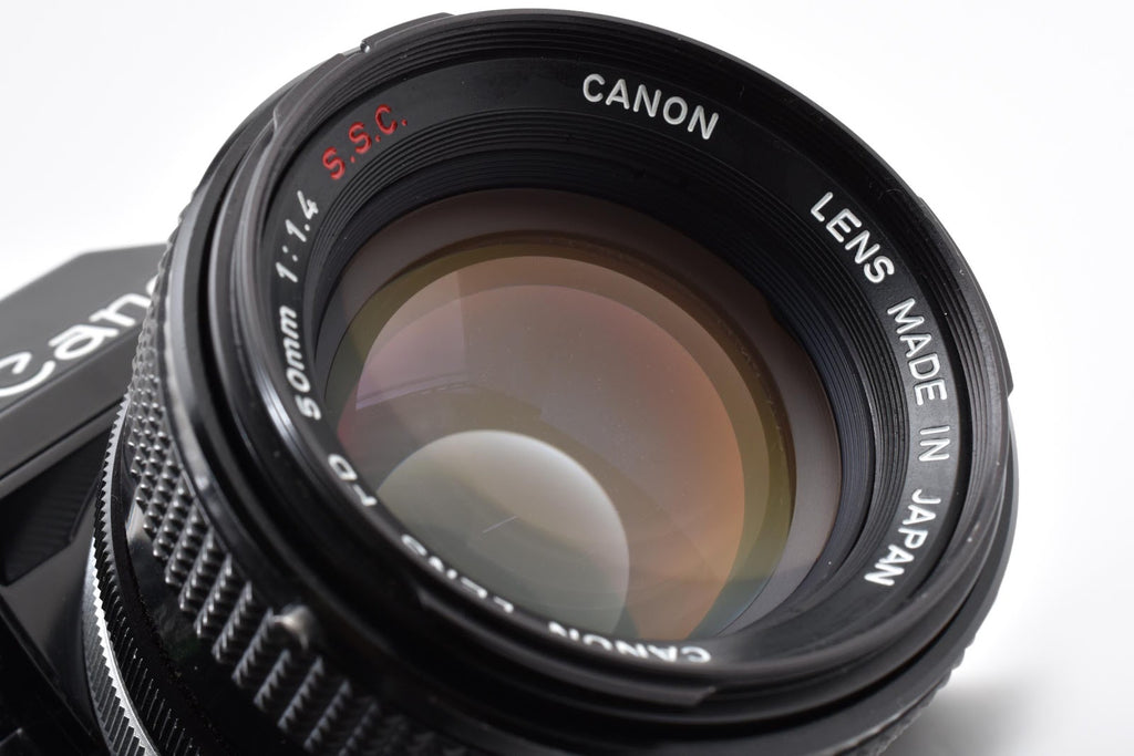 ★良品★ キヤノン CANON AE-1 PROGRAM ボディ ブラック FD 50mm f1.4 S.S.C フィルム一眼レフ ★ #9278