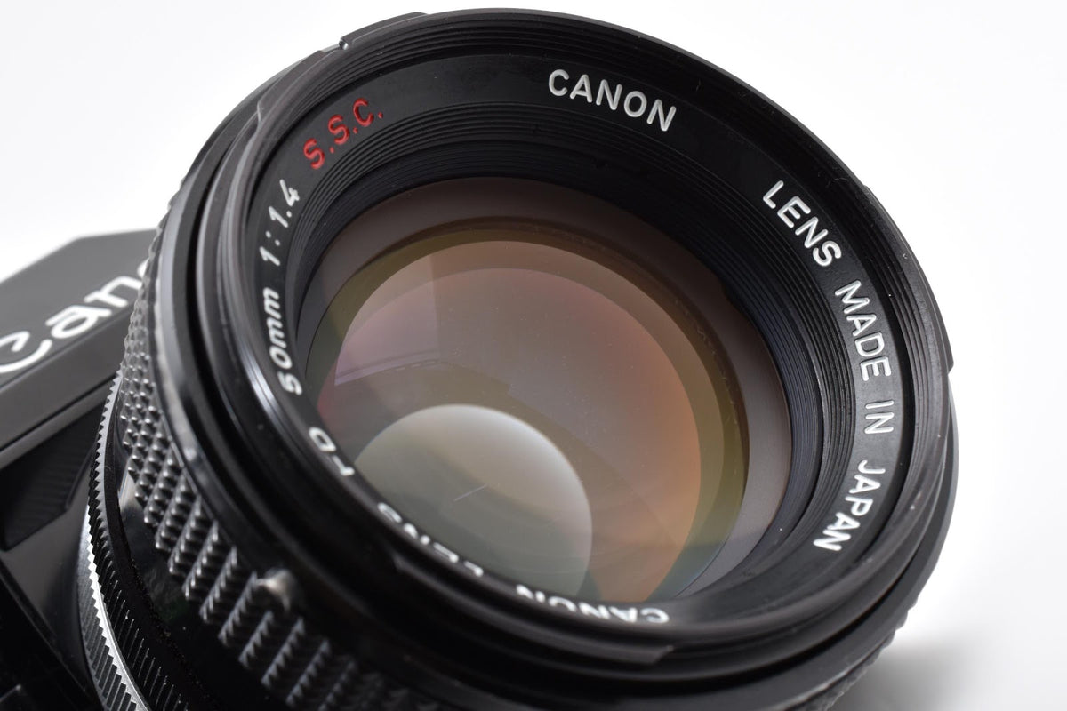★良品★ キヤノン CANON AE-1 PROGRAM ボディ ブラック FD 50mm f1.4 S.S.C フィルム一眼レフ ★ #9278