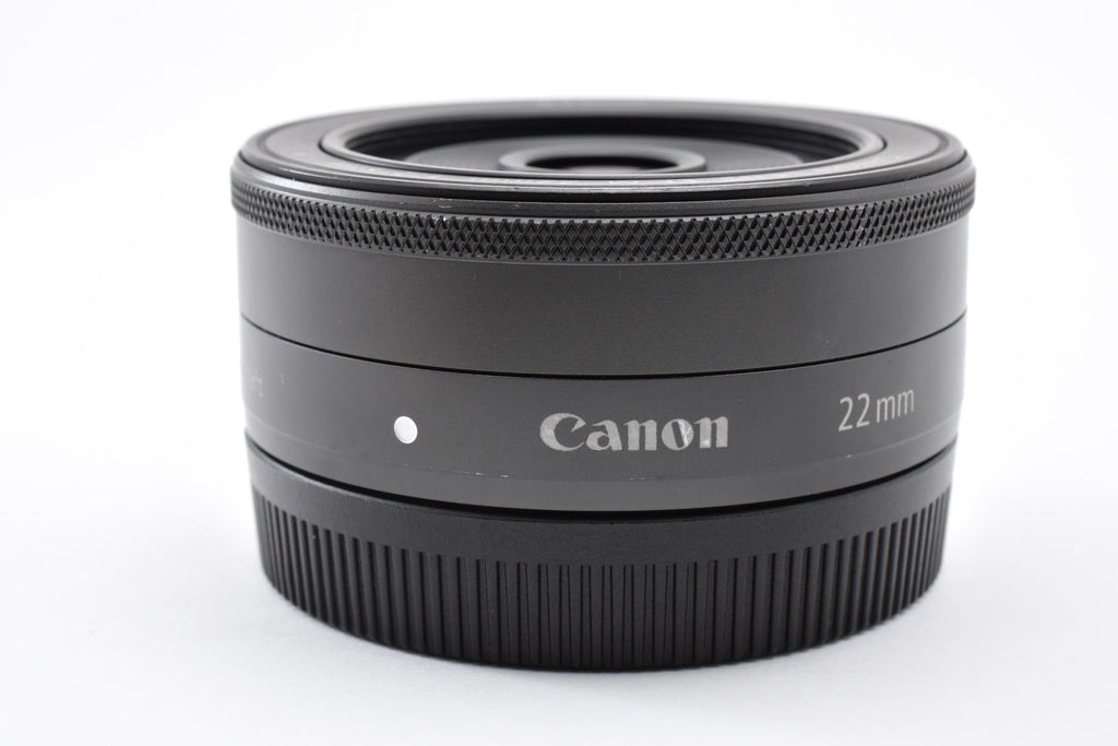 ★美品★ キヤノン CANON EF-M 22MM F2 STM ブラック 交換レンズ ★ #9286