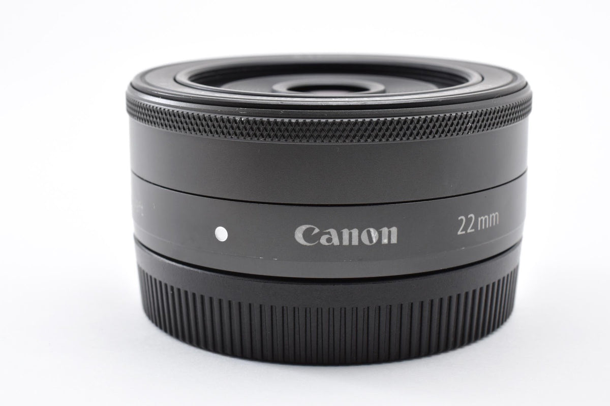 ★美品★ キヤノン CANON EF-M 22MM F2 STM ブラック 交換レンズ ★ #9286