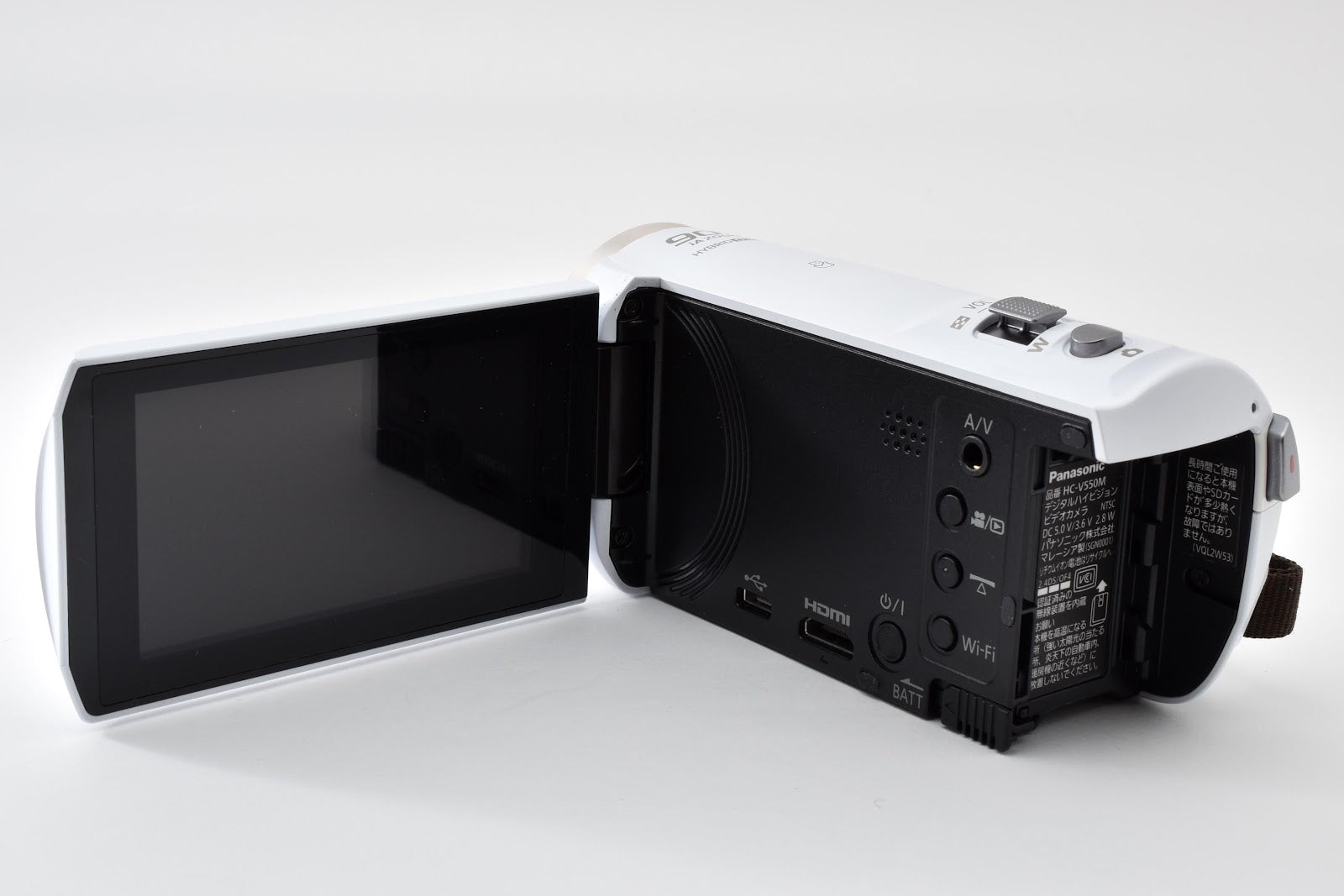 ★美品★ パナソニック Panasonic HC-V550M-W ビデオカメラ ホワイト 動作確認済 ★ #9124