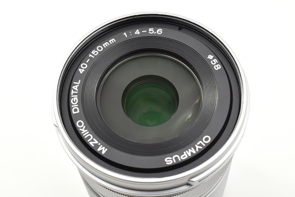 ★良品★ オリンパス Olympus M.ZUIKO DIGITAL ED 40-150MM F4.0-5.6 R ED シルバー ズームレンズ ★ #9081