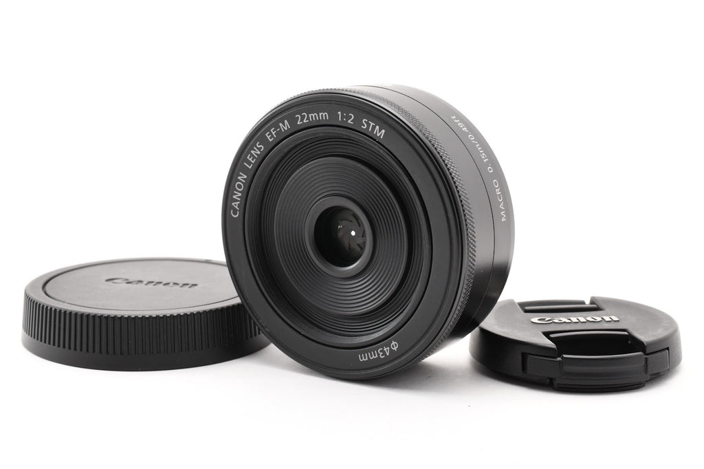 ★美品★ キヤノン CANON EF-M 22MM F2 ブラック 単焦点レンズ ★ #9174