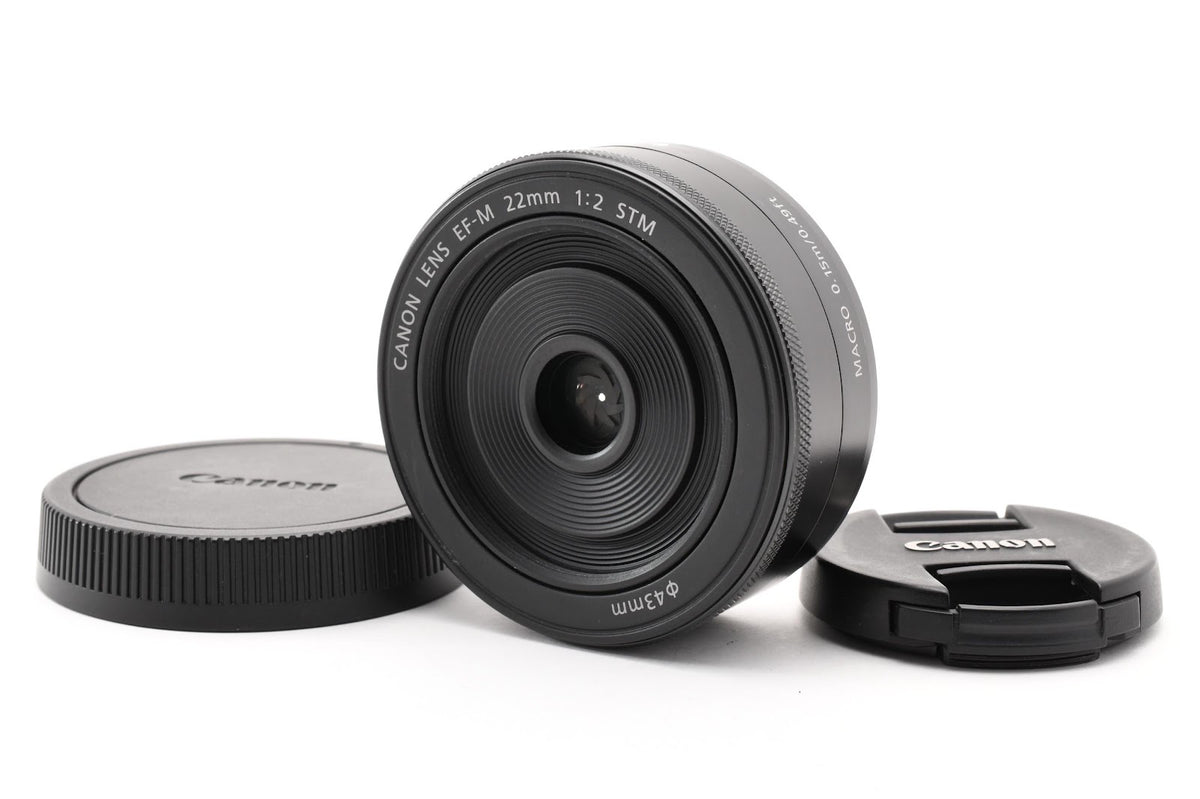 ★美品★ キヤノン CANON EF-M 22MM F2 ブラック 単焦点レンズ ★ #9174