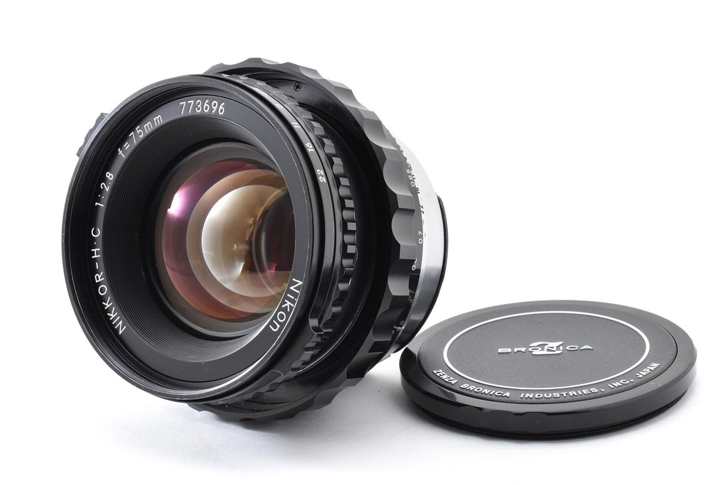 ★美品★ ゼンザブロニカ ZENZABRONICA NIKKOR-H C 75MM F2.8 アダプタ付き 中判レンズ 美品 ★ #8846
