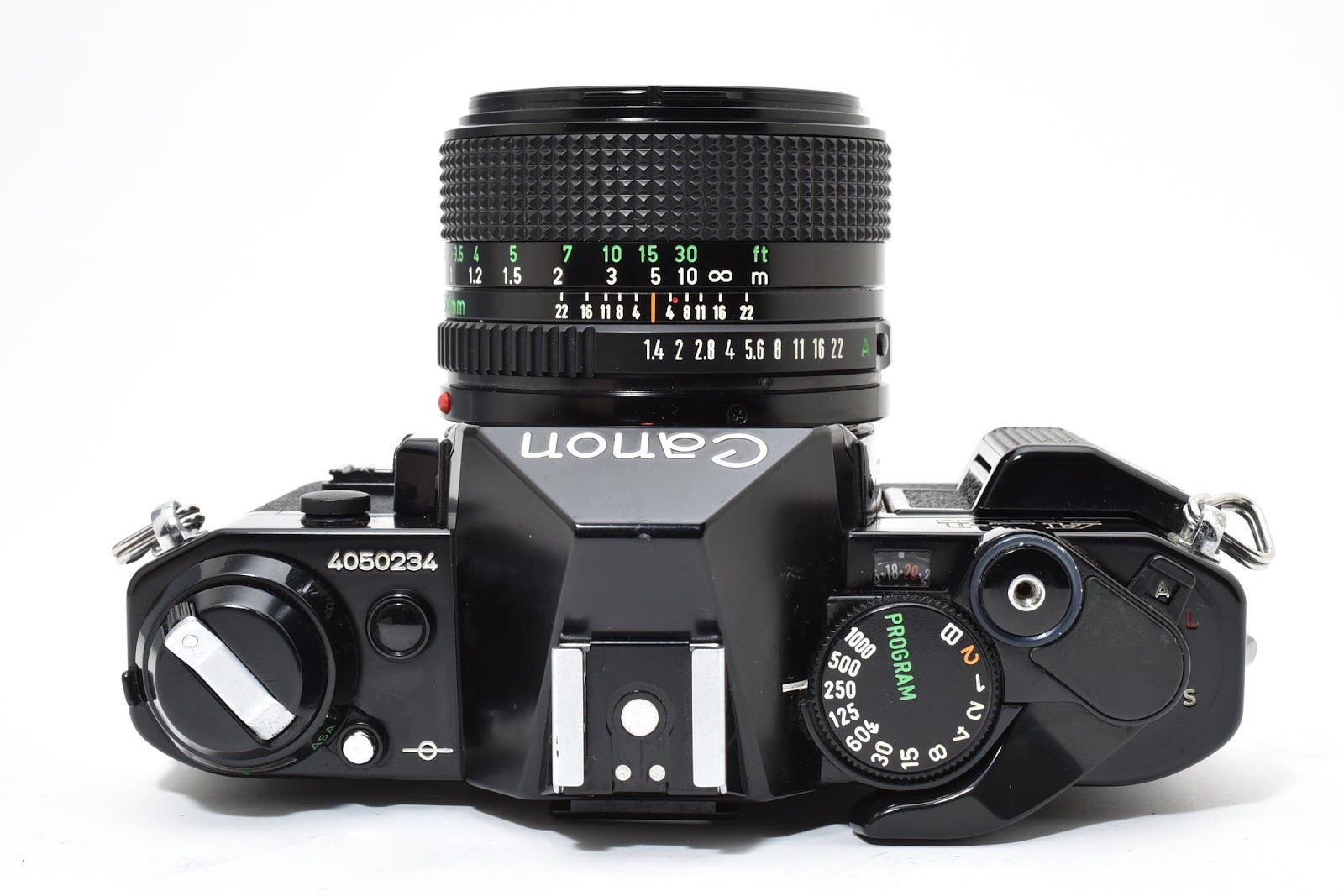 ★良品★ キヤノン CANON AE-1 PROGRAM シャッター鳴きなし ボディ NEW FD 50mm F1.4 ブラック フィルムカメラ ★ #8684