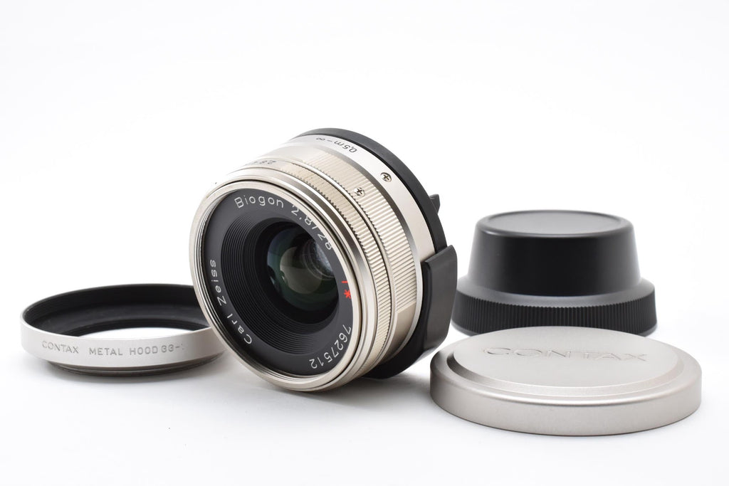 ★ コンタックス CONTAX BIOGON T* G 28MM F2.8 クローム 広角レンズ 外観美品 ★ #9304