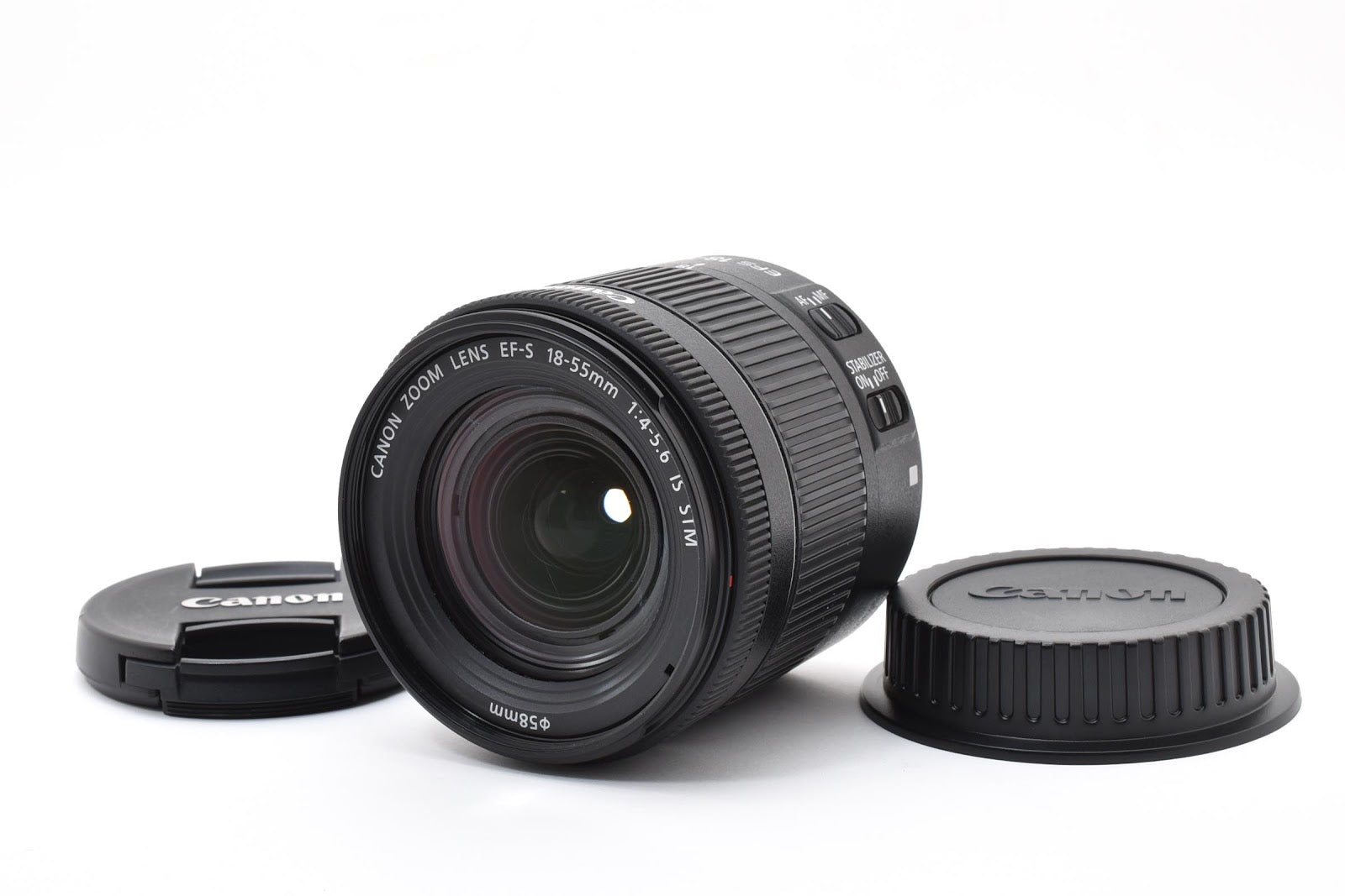 ★美品★ キャノン CANON EF-S 18-55MM F4-5.6 IS STM 標準ズームレンズ ★ #8765