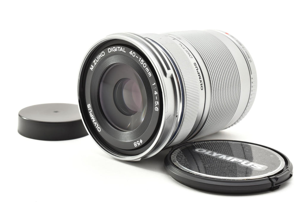 ★良品★ オリンパス Olympus M.ZUIKO DIGITAL ED 40-150MM F4.0-5.6 R ED シルバー ズームレンズ ★ #9081