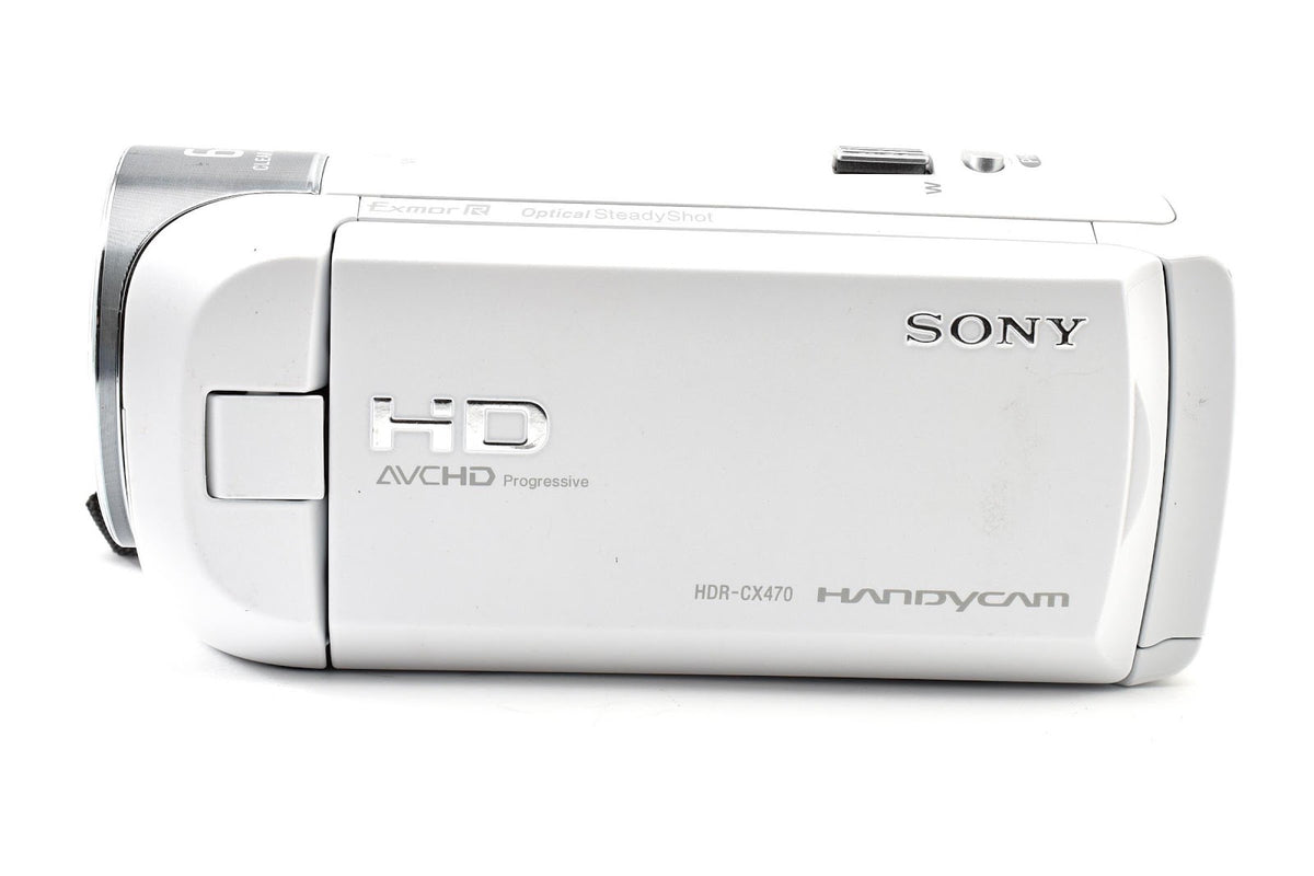 ★美品★ ソニー SONY HDR-CX470 W ホワイト デジタルビデオカメラ ハンディカム 動作OK ★ #9326