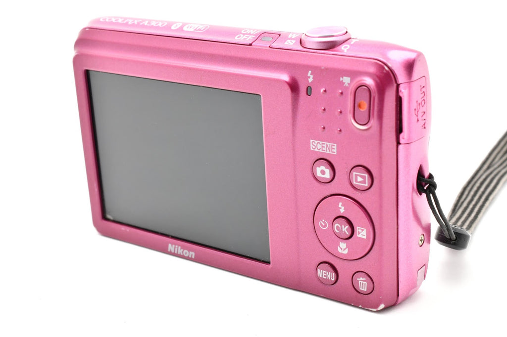 ★訳あり品大特価★ ニコン Nikon COOLPIX A300 ピンク コンデジ 十字キー誤作動 実用的 ★ #9335