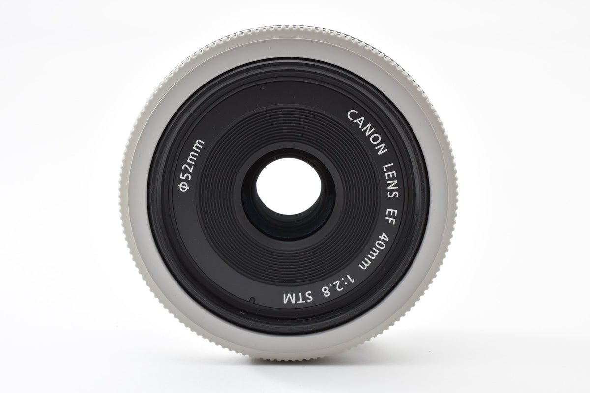 ★美品★ キヤノン CANON EF 40MM F2.8 STM ホワイト 単焦点レンズ ★ #9195
