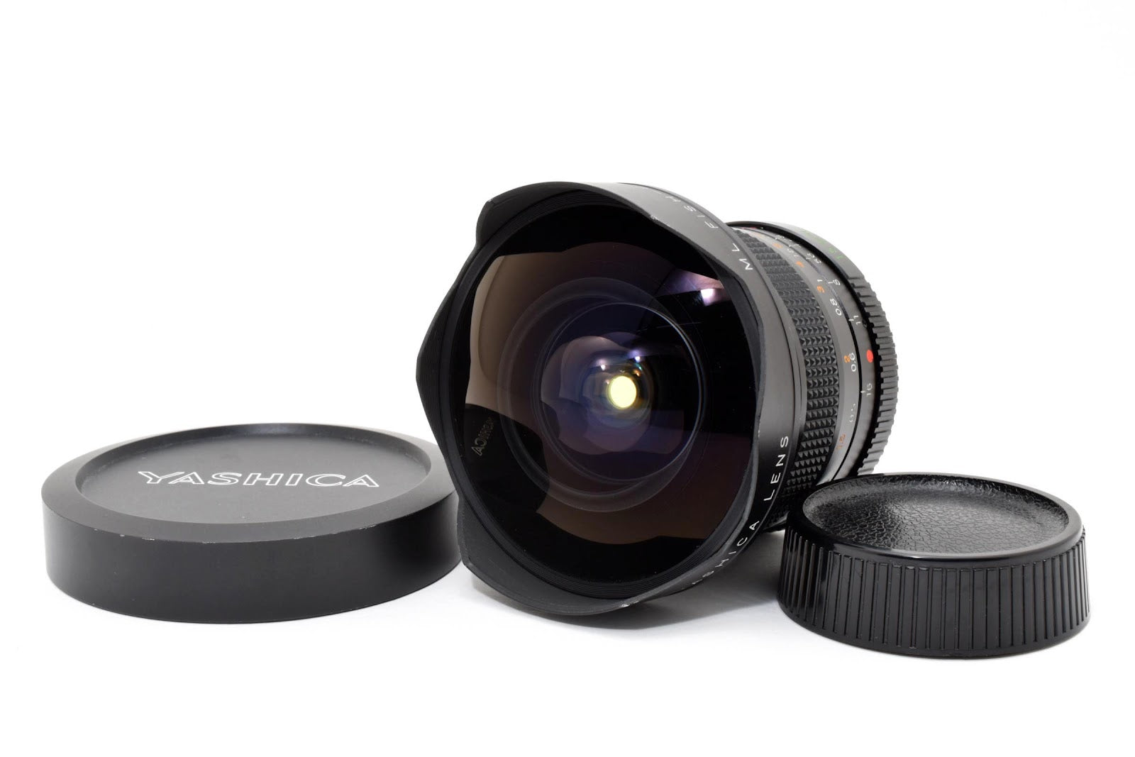 ★希少美品★ ヤシカ YASHICA ML RFISH-EYE 15MM F2.8 広角フィッシュアイレンズ 光学クリア 動作良好 ★ #8707