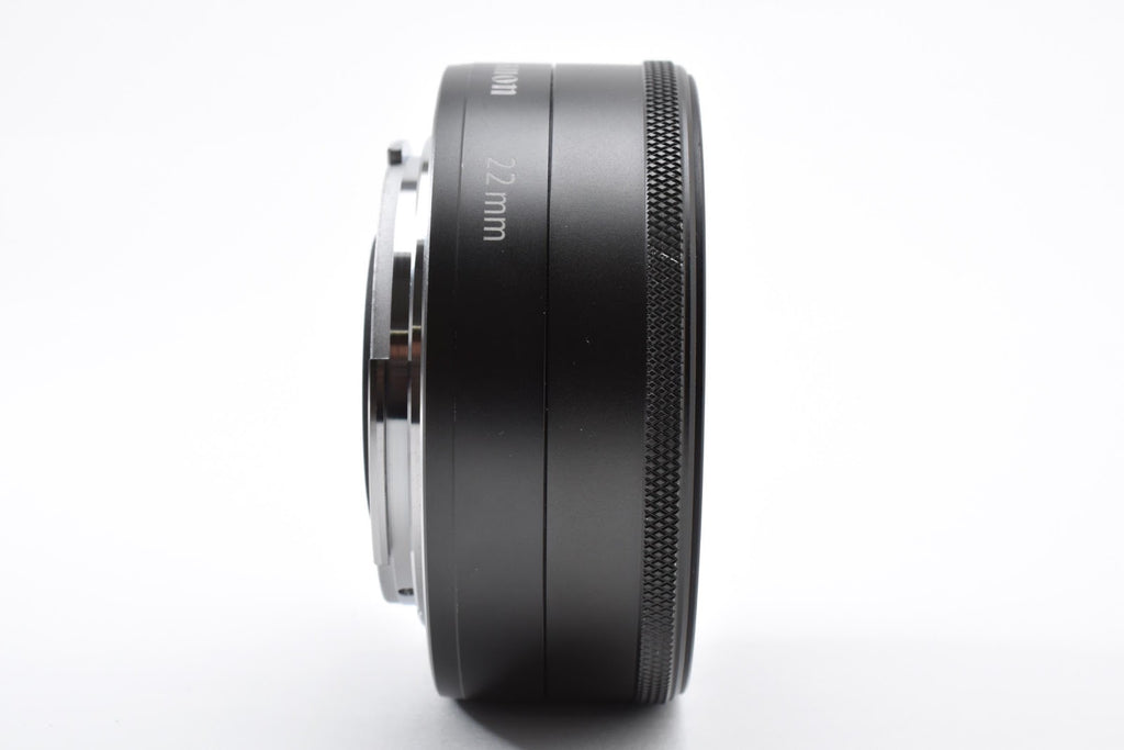 ★美品★ キヤノン CANON EF-M 22MM F2 STM ブラック 交換レンズ ★ #9286