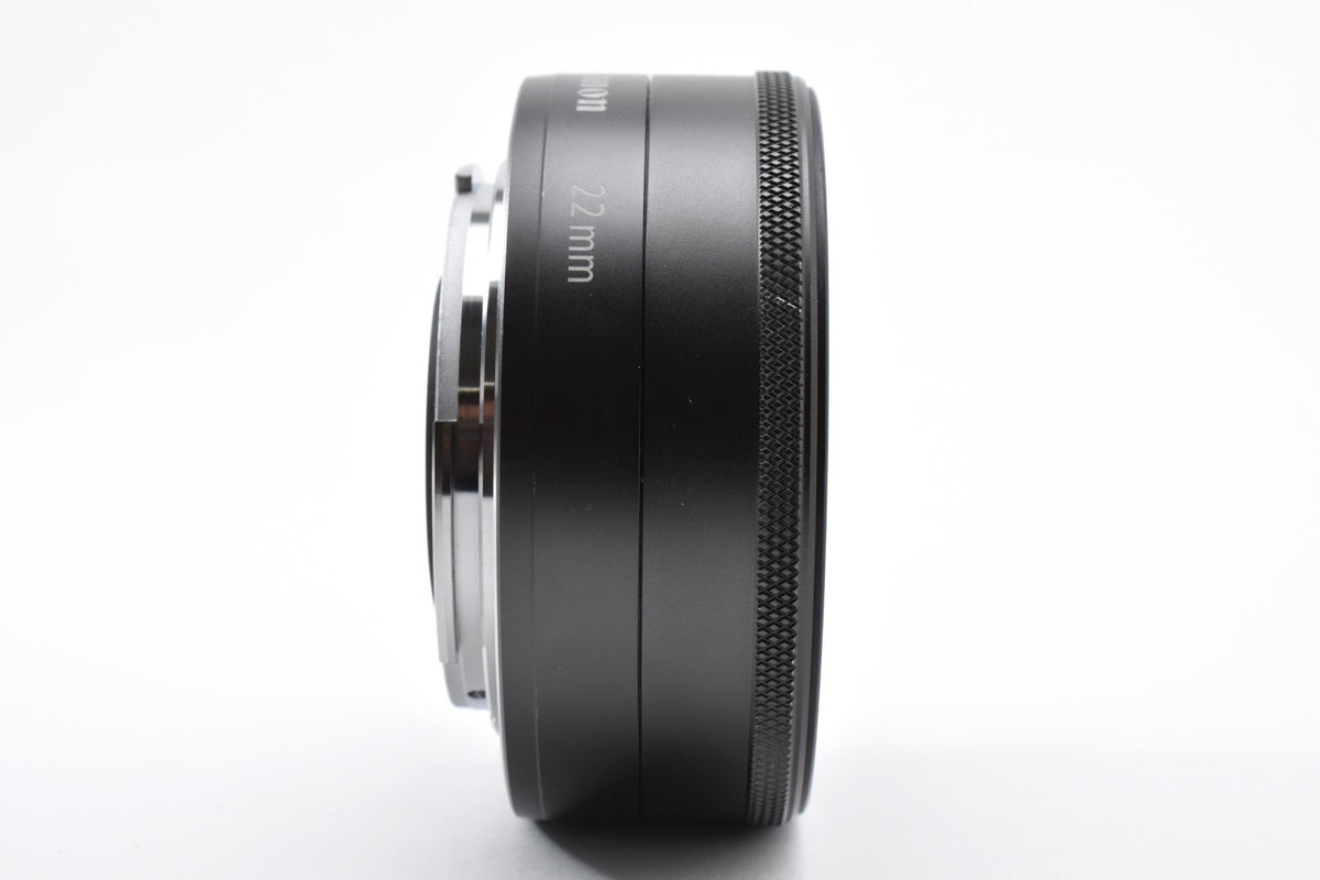 ★美品★ キヤノン CANON EF-M 22MM F2 STM ブラック 交換レンズ ★ #9286